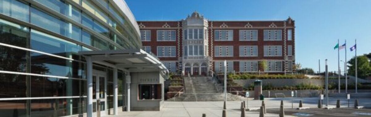 Front walkway of Garfield HS